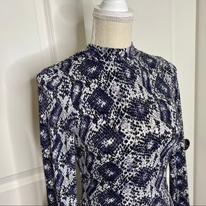 H&M SNAKESKIN MINI DRESS